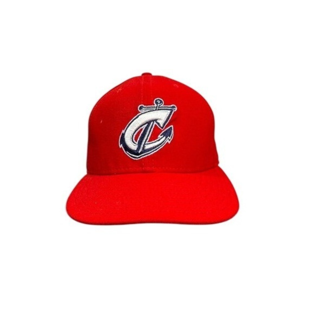 New‎ Era Columbus Clippers 59FIFTY Fitted Hat Red MiLB Size 7 3/8